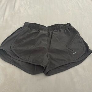 Grey nike running shorts